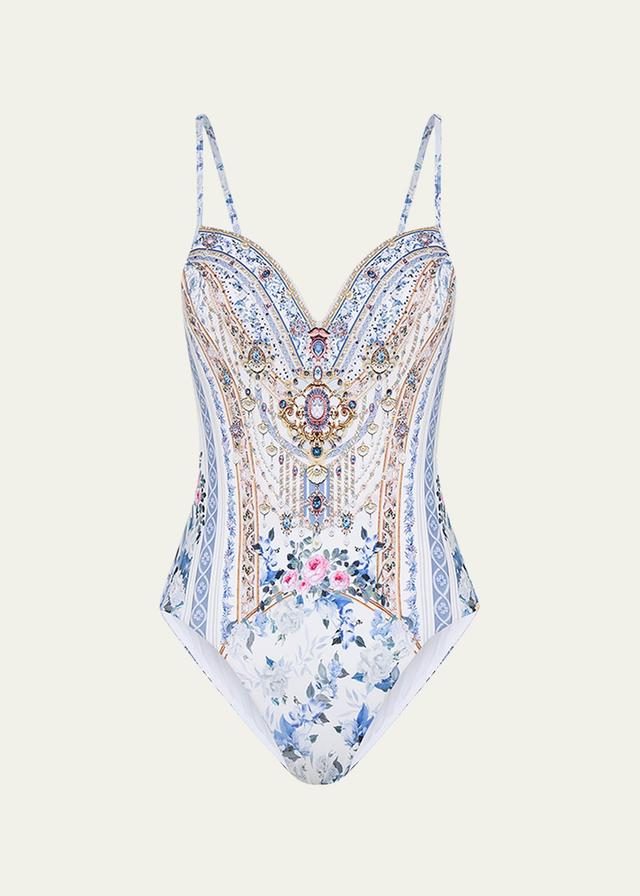 Camilla Season of the Siren Print C- & D-Cup Underwire One-Piece Swimsuit Product Image