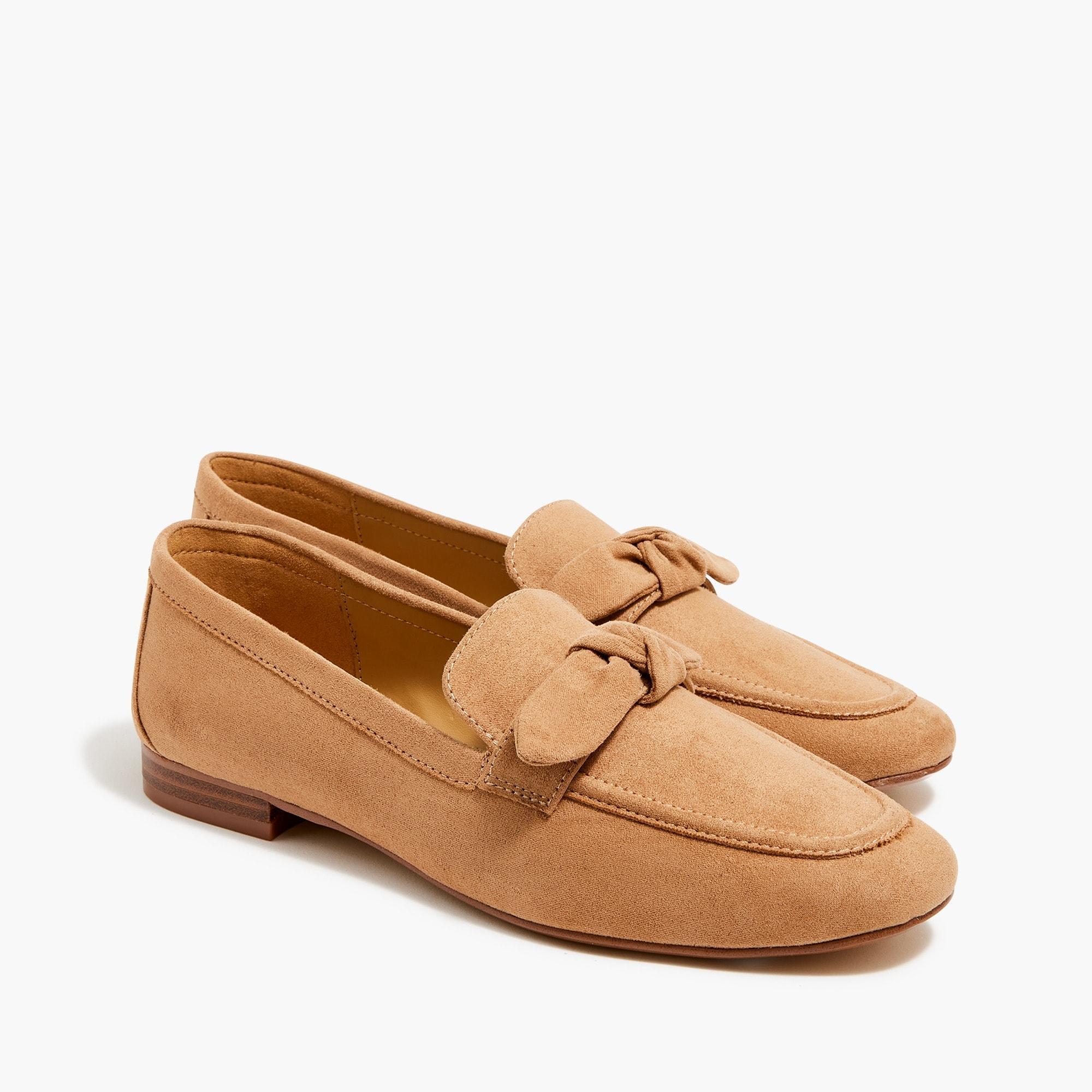 Sueded bow loafers product image