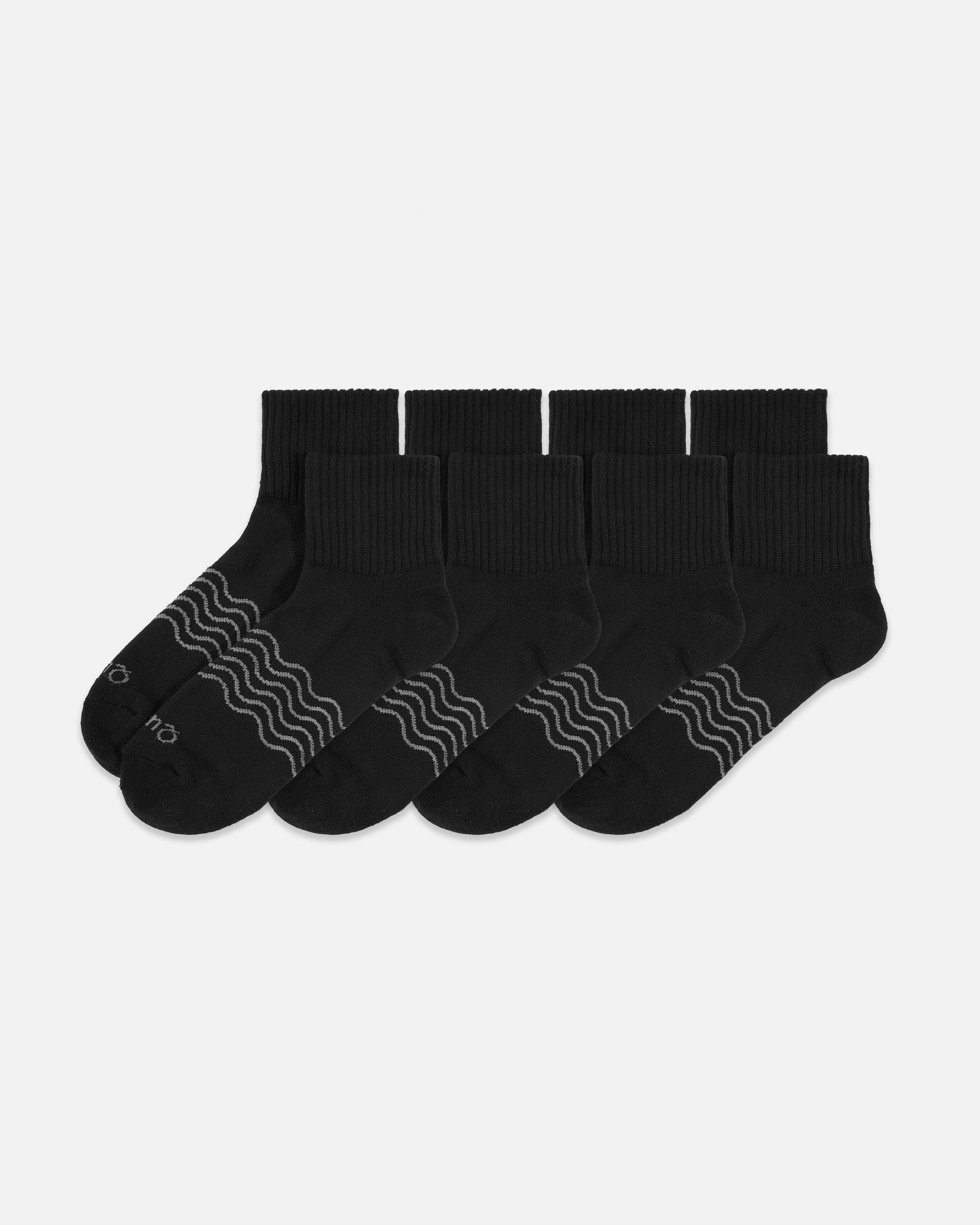 Everyday Cotton Solid Quarter Socks (4-Pack) Product Image