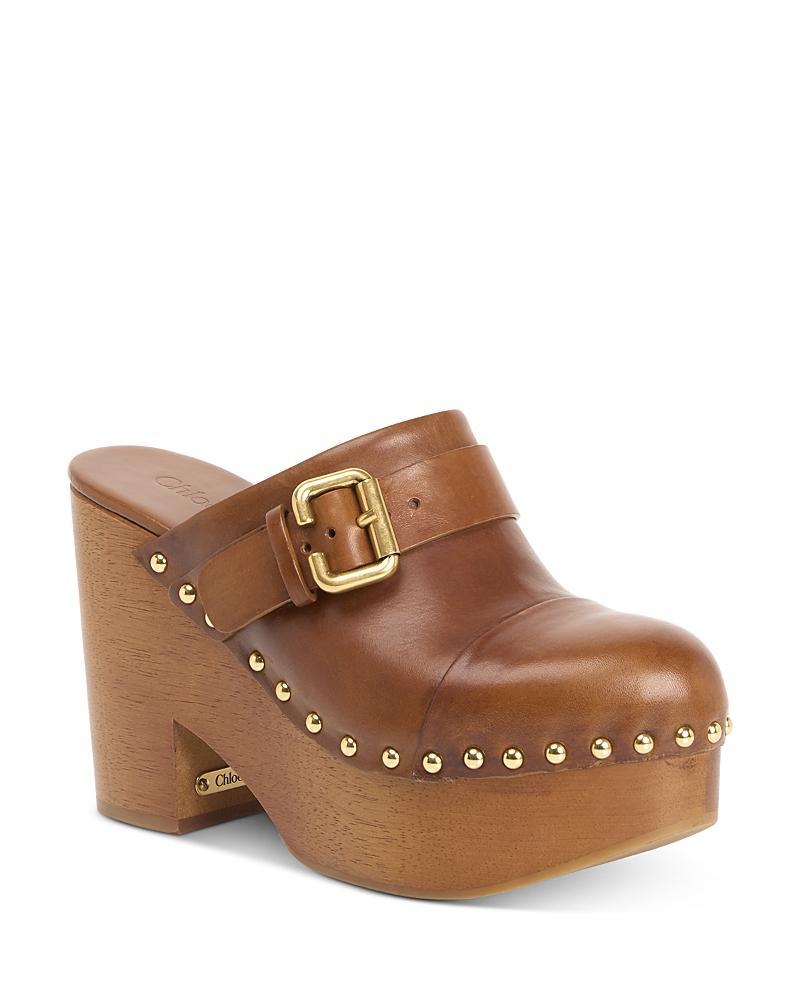 Womens Jeannette Leather Clogs Product Image