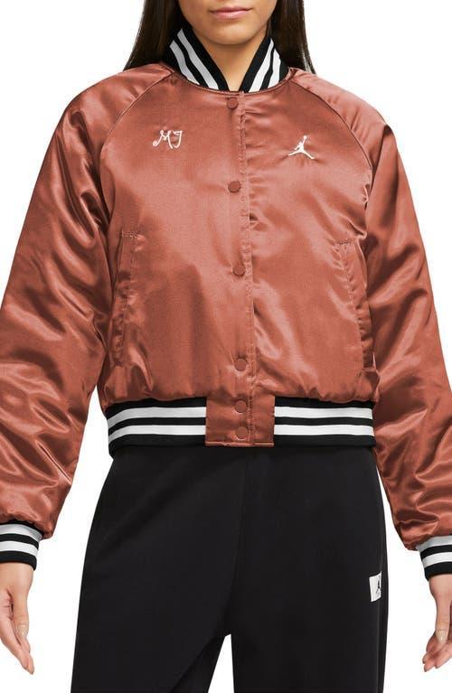 Jordan Varsity bomber jacket in peach Product Image