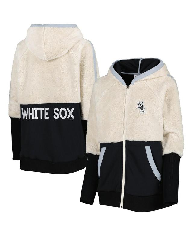 Womens G-iii 4Her by Carl Banks Oatmeal Chicago White Sox Shuffle It Raglan Full-Zip Hoodie - Oatmeal Product Image