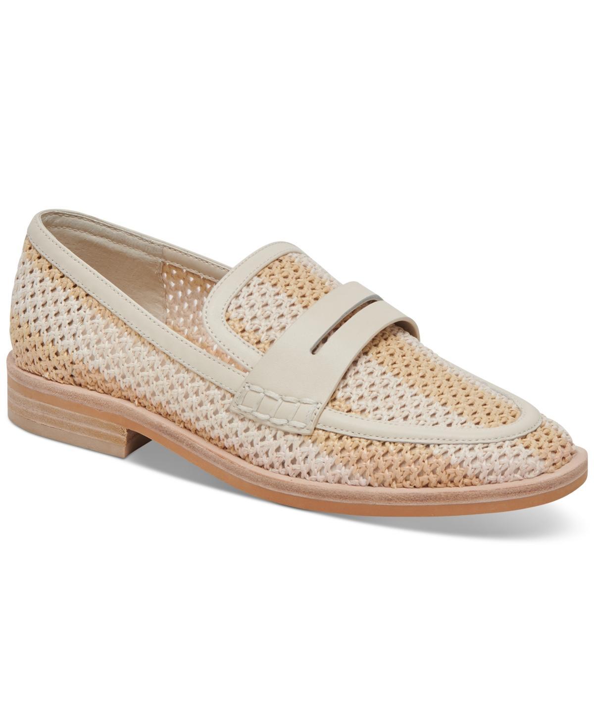 Dolce Vita Womens Halley Tailored Raffia Loafer Flats Product Image