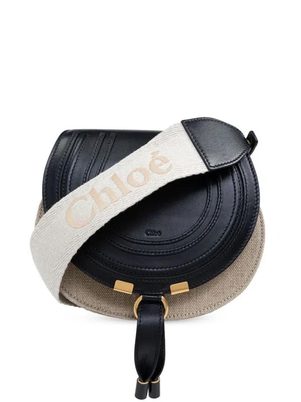 Women's Small Marcie Saddle Bag In Black Product Image