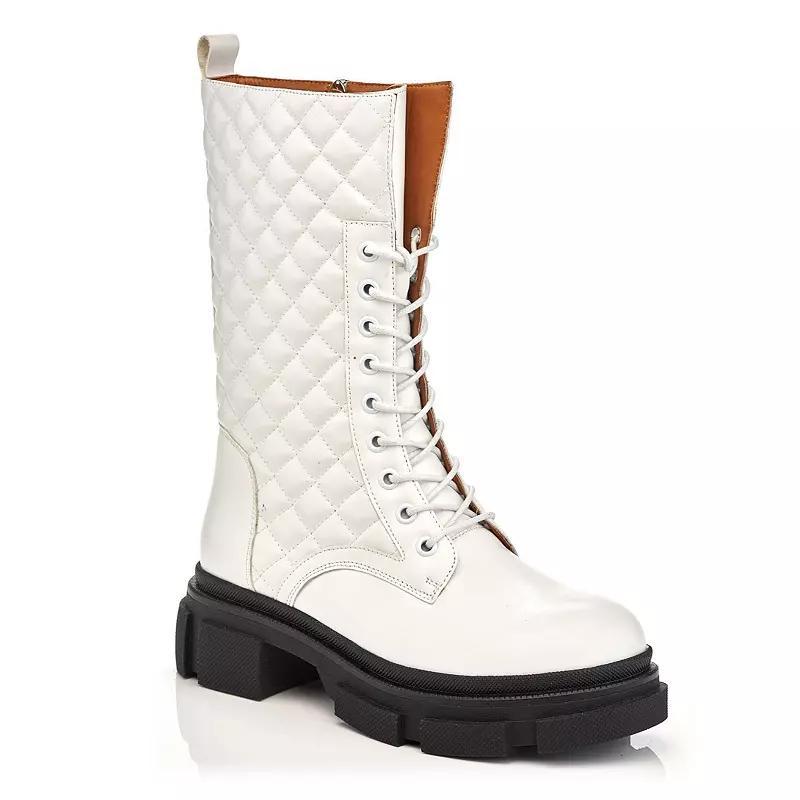 Henry Ferrera Cali-700 Womens Platform Combat Boots Product Image