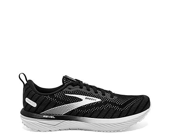 Brooks Womens Revel 6 - Walking Shoes White/Black Product Image