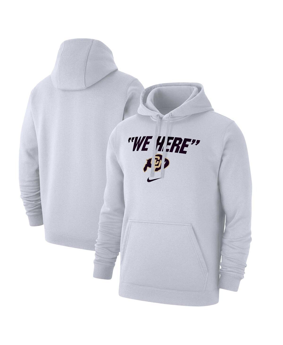 Mens Nike White Colorado Buffaloes We Here Club Fleece Pullover Hoodie Product Image