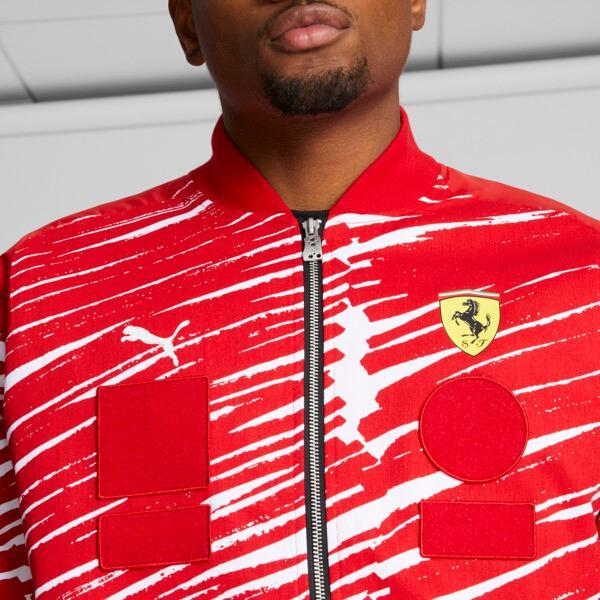 PUMA SCUDERIA FERRARI x JOSHUA VIDES Men's Race Jacket in Red Product Image