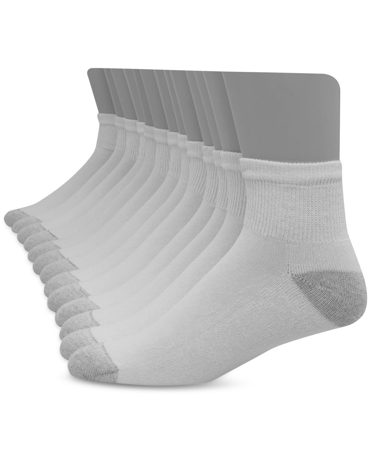 Mens Hanes Ultimate 12-pack Soft & Durable Ankle Socks Product Image