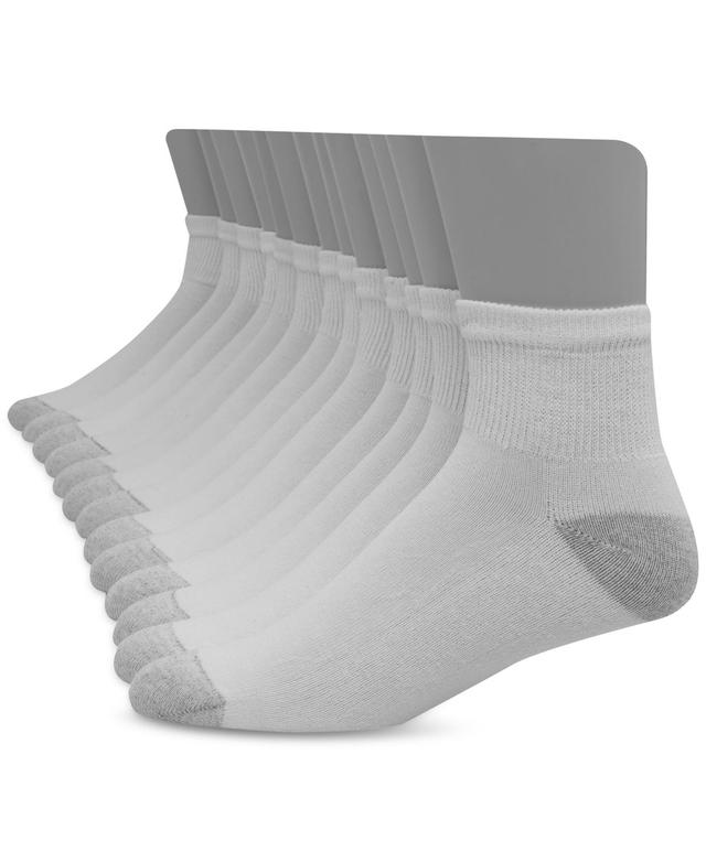 Mens Hanes Ultimate 12-pack Soft & Durable Ankle Socks Product Image