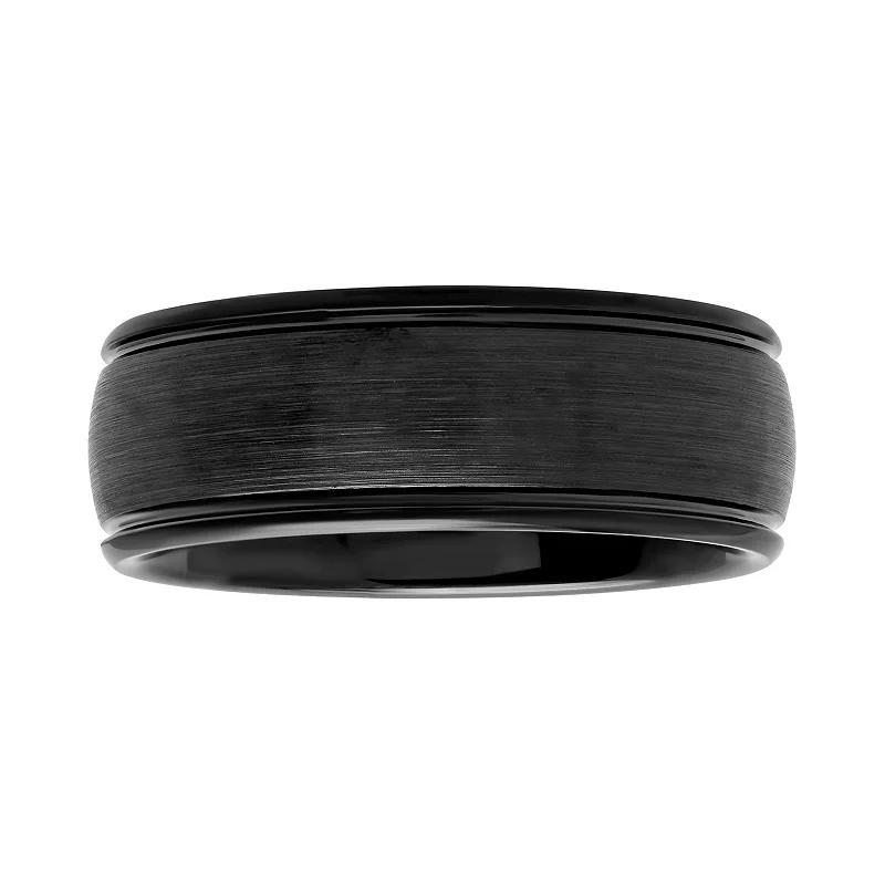 Mens Black Plated Cobalt Band Black Tone Product Image