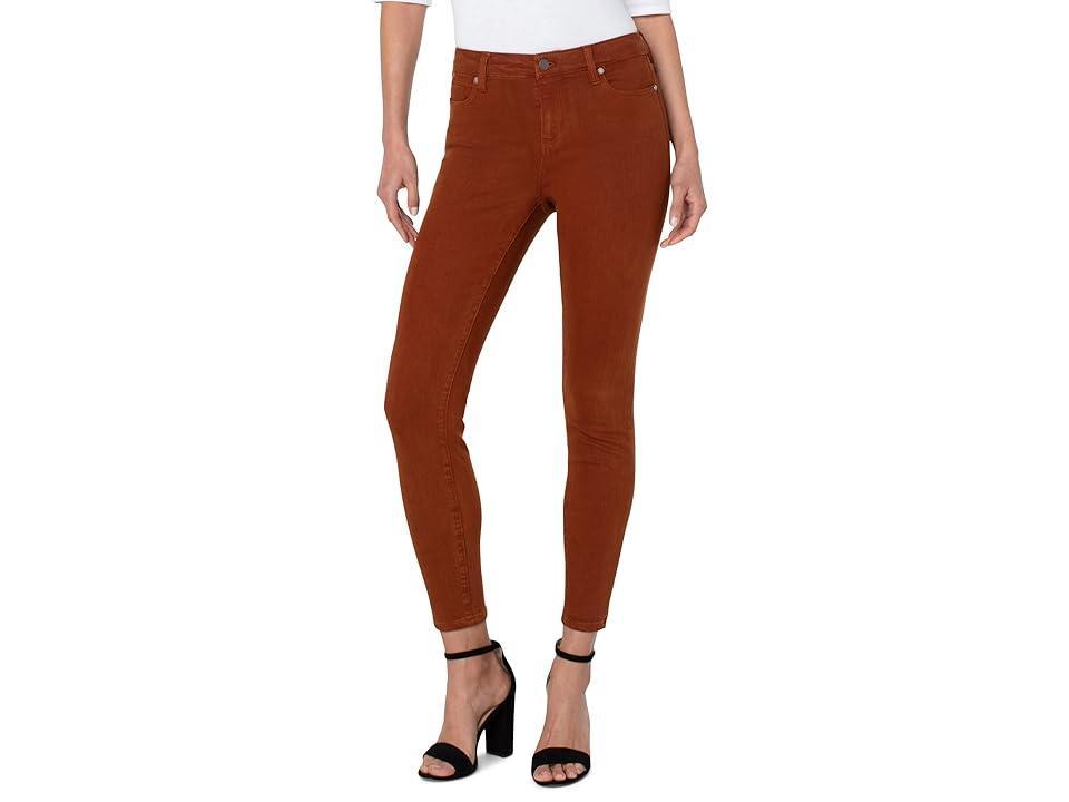 Liverpool Los Angeles Abby Ankle Skinny 28 in Cognac (Cognac) Women's Jeans Product Image