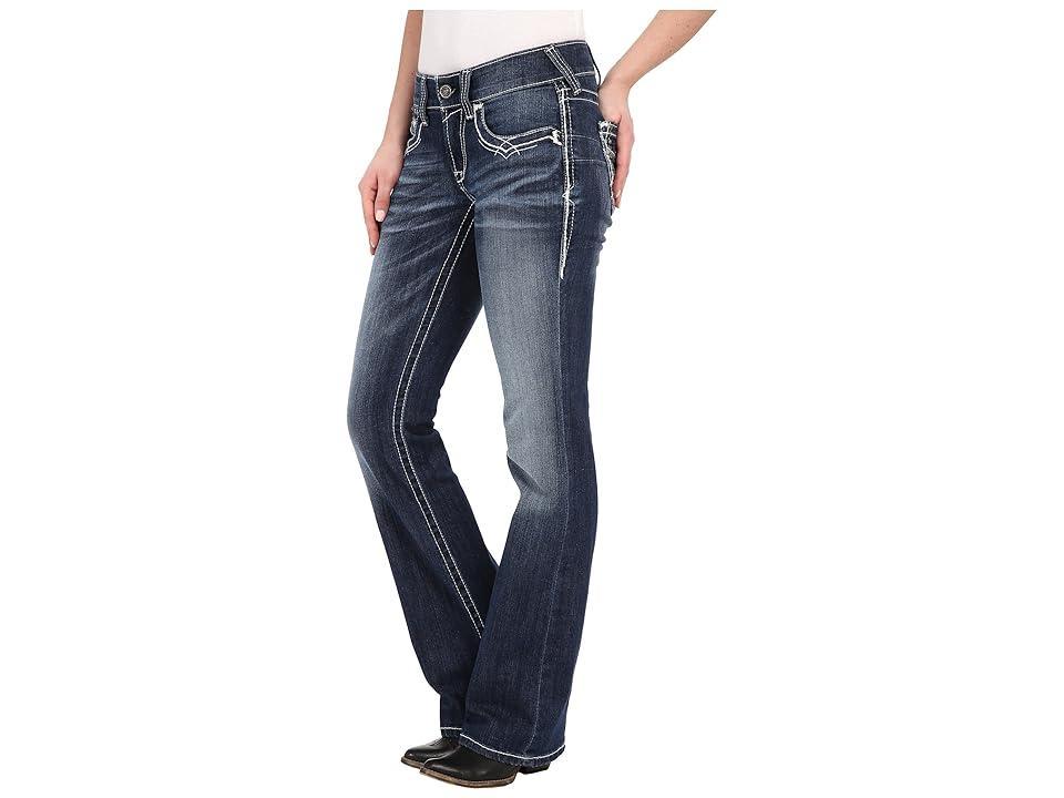 Ariat R.E.A.L. Boot Cut Entwined (Marine) Women's Jeans Product Image