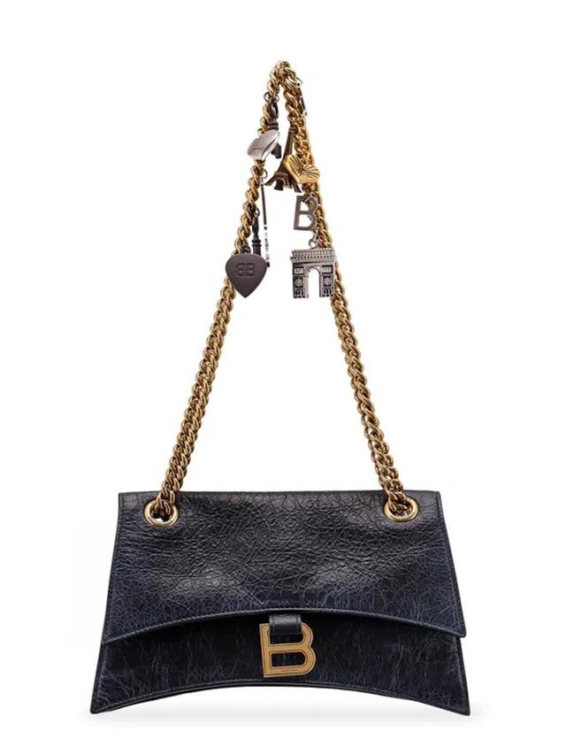 Small Crush Chain Bag In Black Product Image