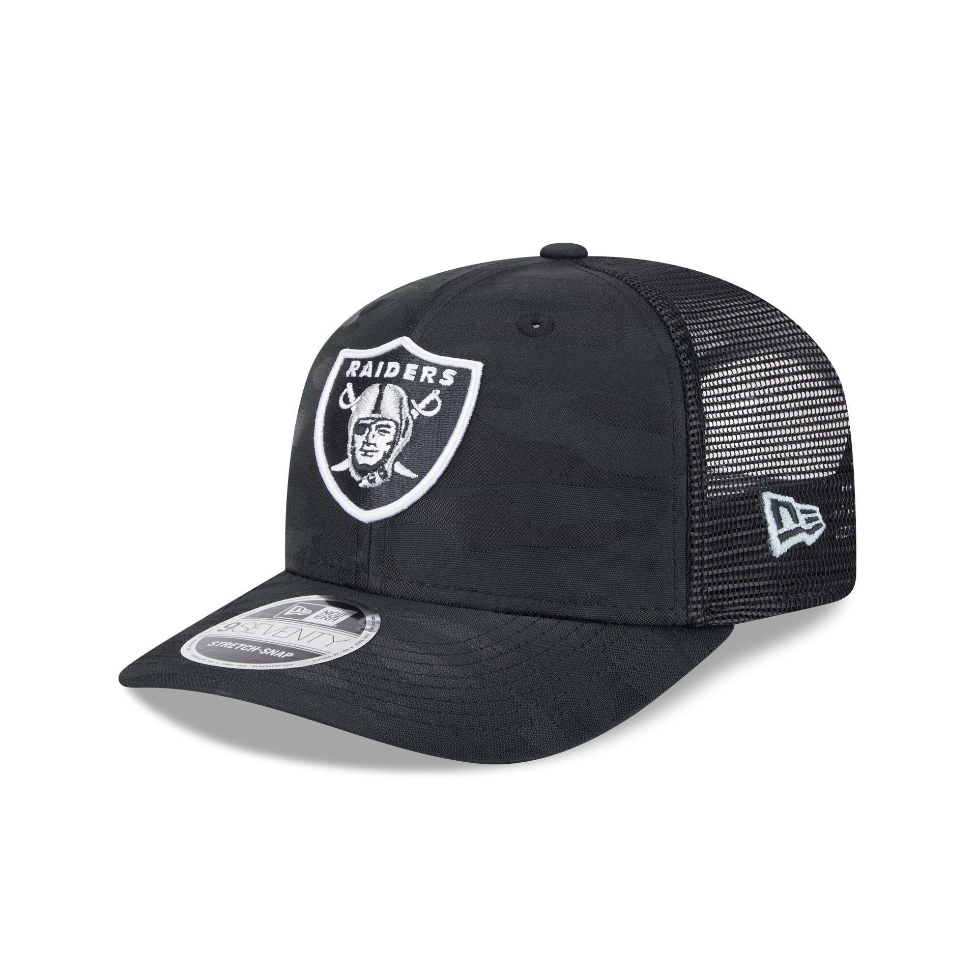 Las Vegas Raiders Camo 9SEVENTY Trucker Stretch-Snap Hat Male Product Image