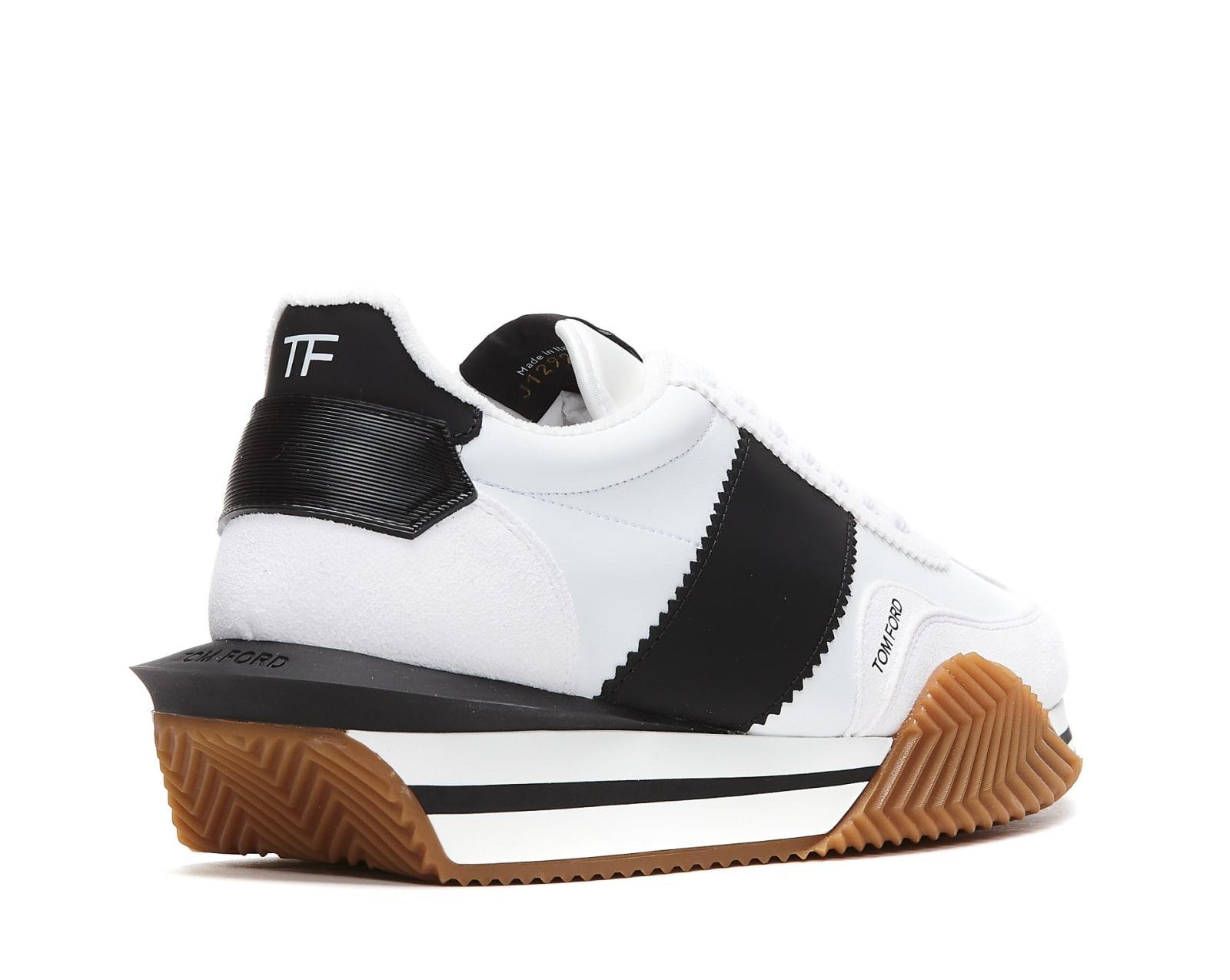 James Sneaker. In White Black Product Image