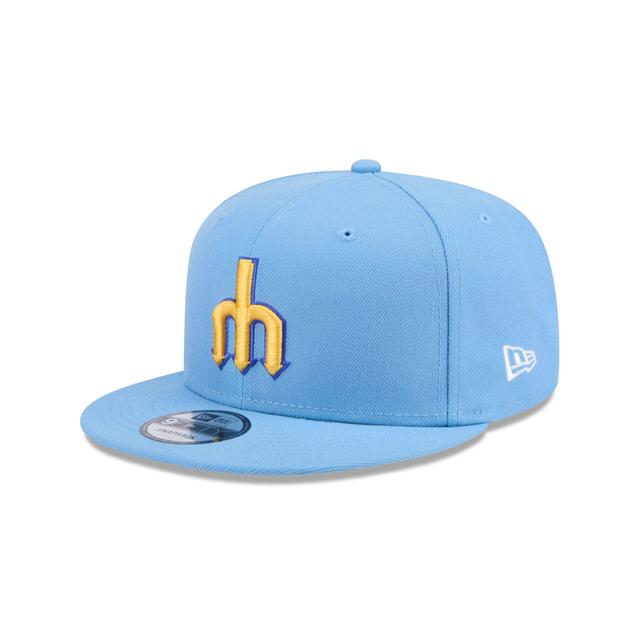 Seattle Mariners Sky Blue 9FIFTY Snapback Hat Male Product Image