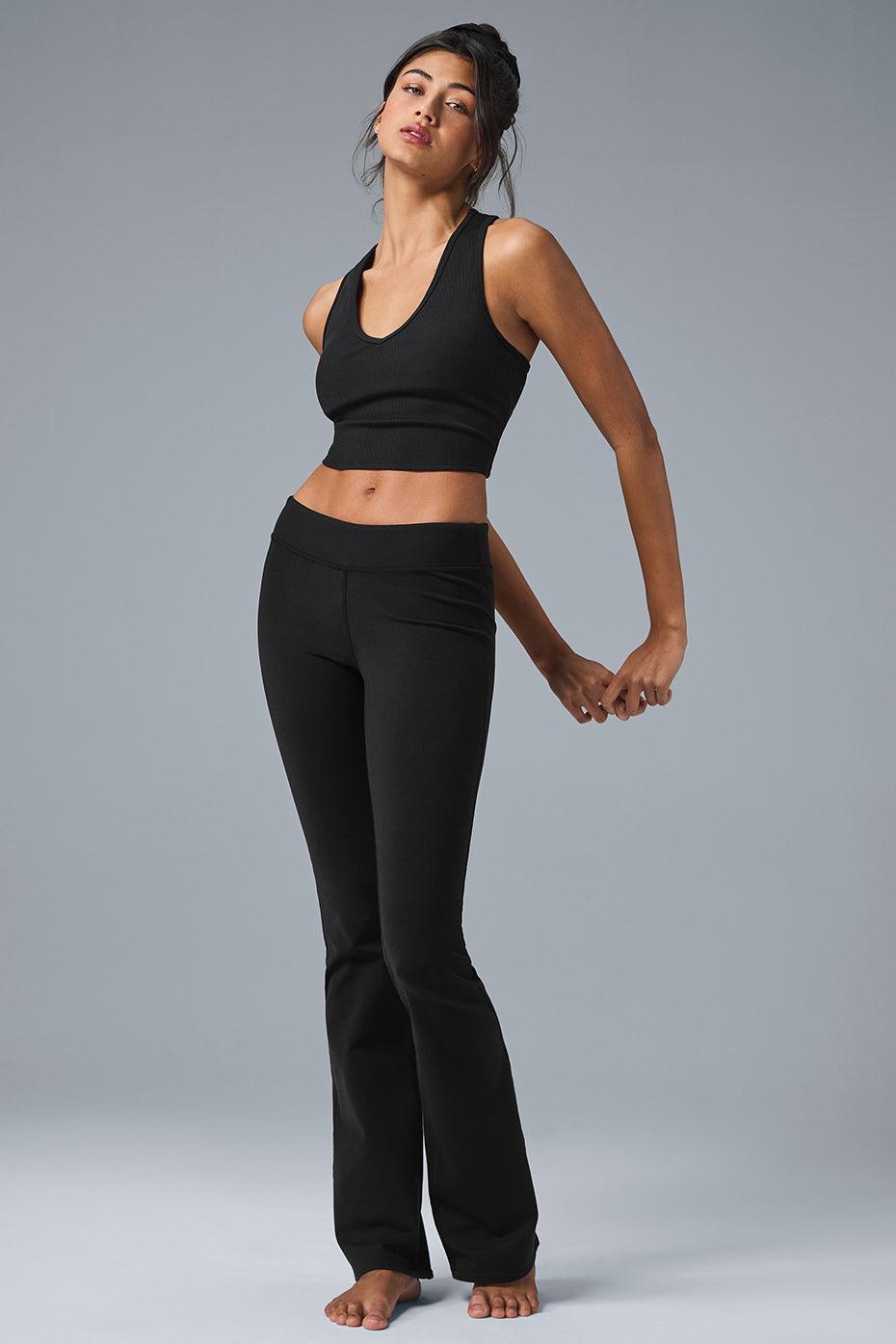 Airbrush Low-Rise Bootcut Legging - Black Female Product Image