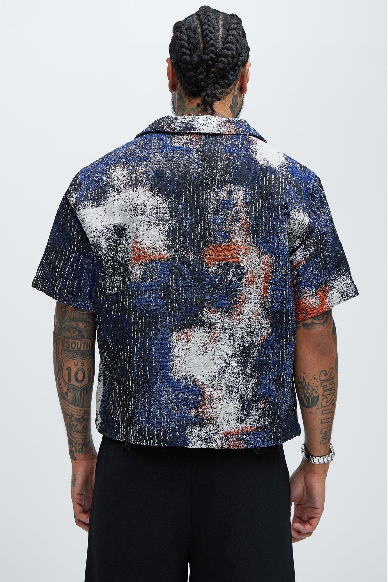 Galaxy Tapestry Shirt - Blue/combo Product Image