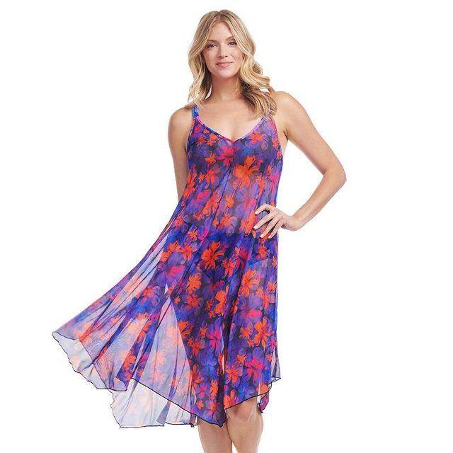 Womens Mazu Linework Paisley Flowy Mesh Swim Coverup Dress Product Image