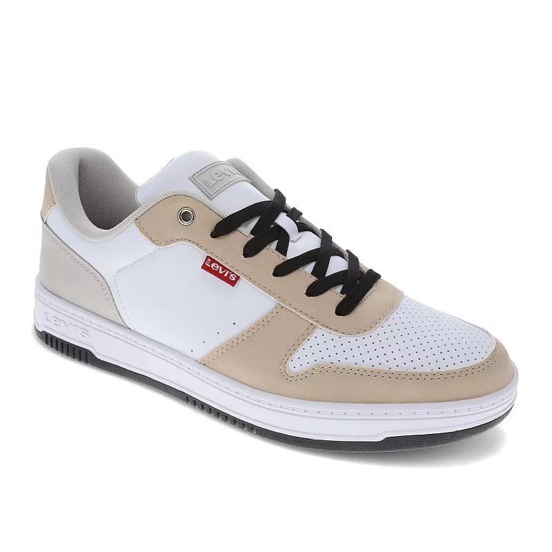 Levis Mens Drive Lo Cbl 2 Low Top Sneakers - White Product Image