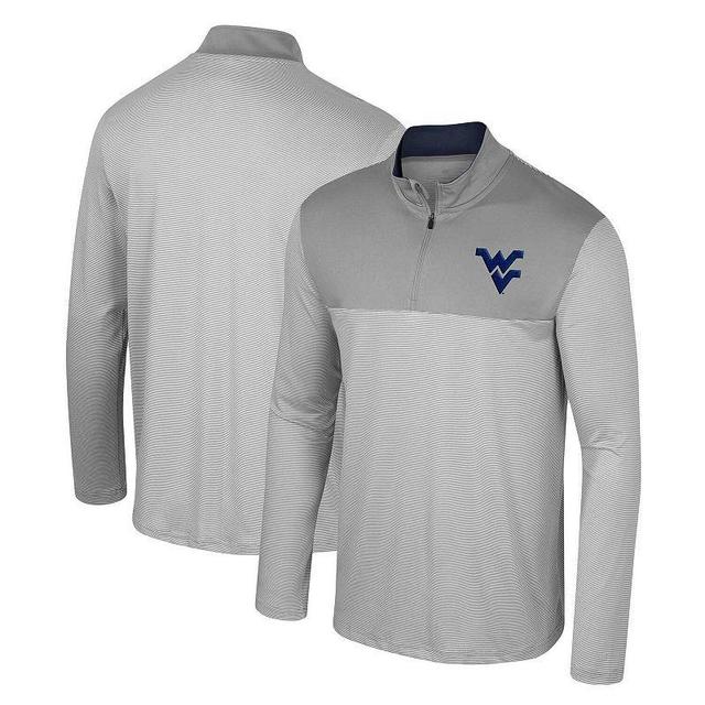 Mens Colosseum Gray West Virginia Mountaineers Tuck Quarter-Zip Top Product Image