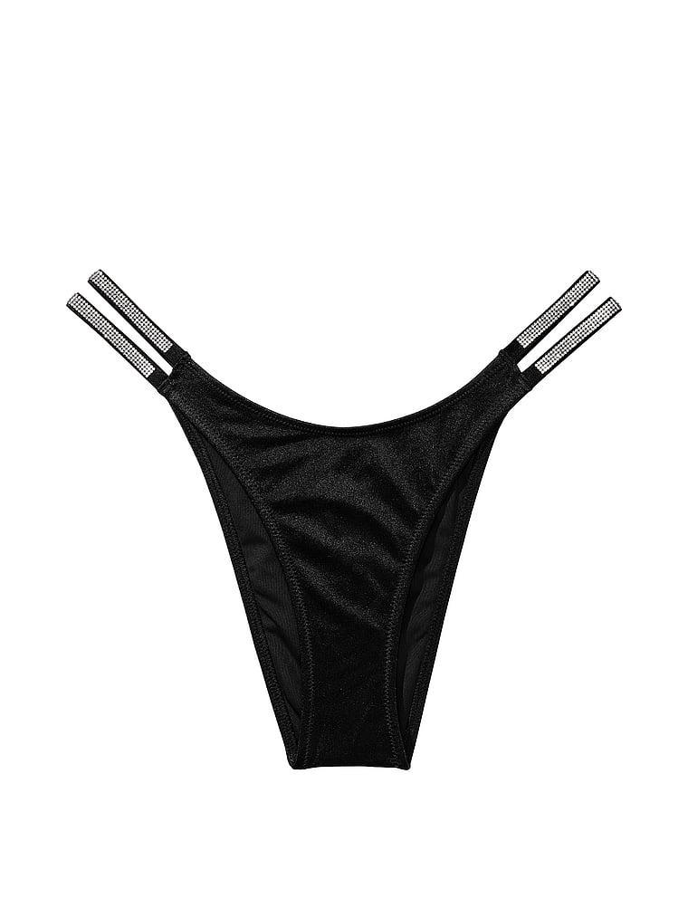 Double Shine Strap Brazilian Bikini Bottom Product Image