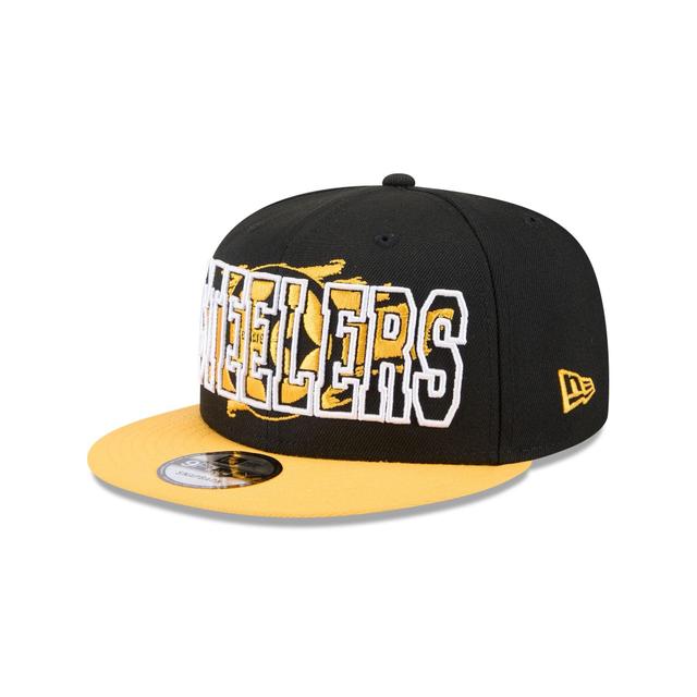 Pittsburgh Steelers Splatter 9FIFTY Snapback Hat Male Product Image