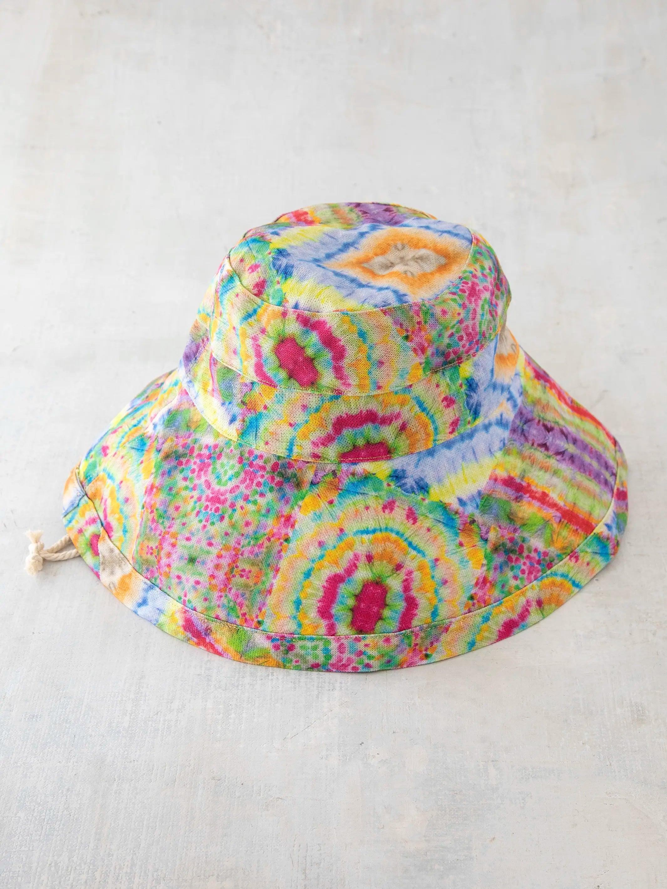 Sunny Day Bucket Hat - Spring Rainbow Tie-Dye Product Image