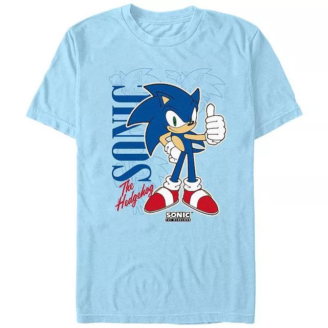 Mens Sonic The Hedgehog Poster Graphic Tee Product Image