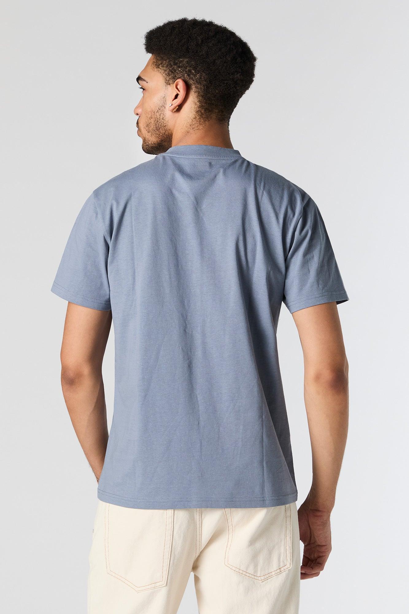 Solid V-Neck T-Shirt Male Product Image