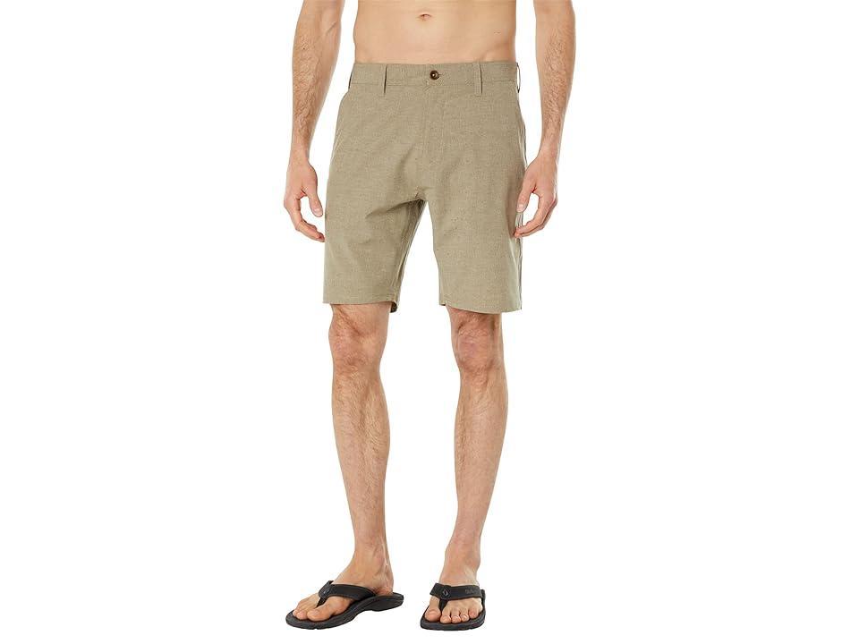 VISSLA Canyons Hybrid Four-Way Stretch Walkshorts 19 (Light Khaki 2) Men's Shorts Product Image