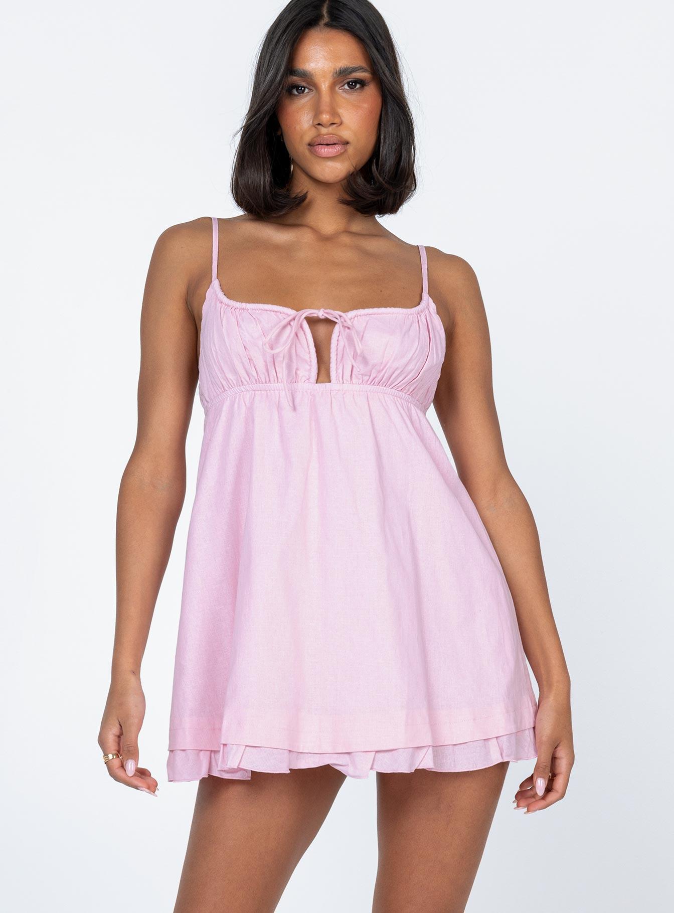 Empress of Love Mini Dress Pink Product Image