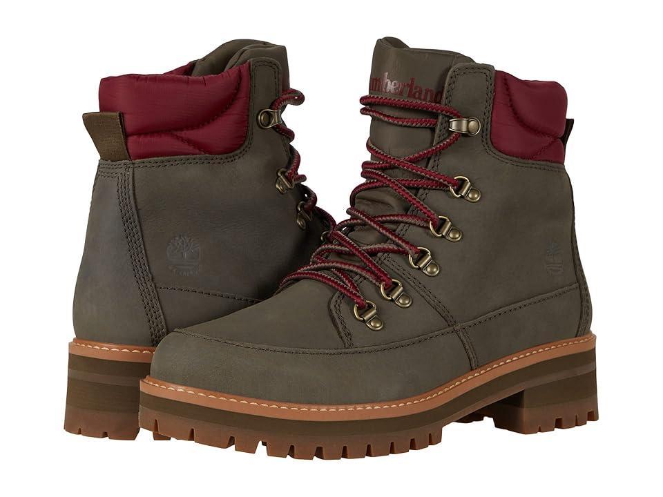 Timberland Courmayeur Valley Waterproof Leather and Fabric Hiker (Canteen) Women's Boots Product Image