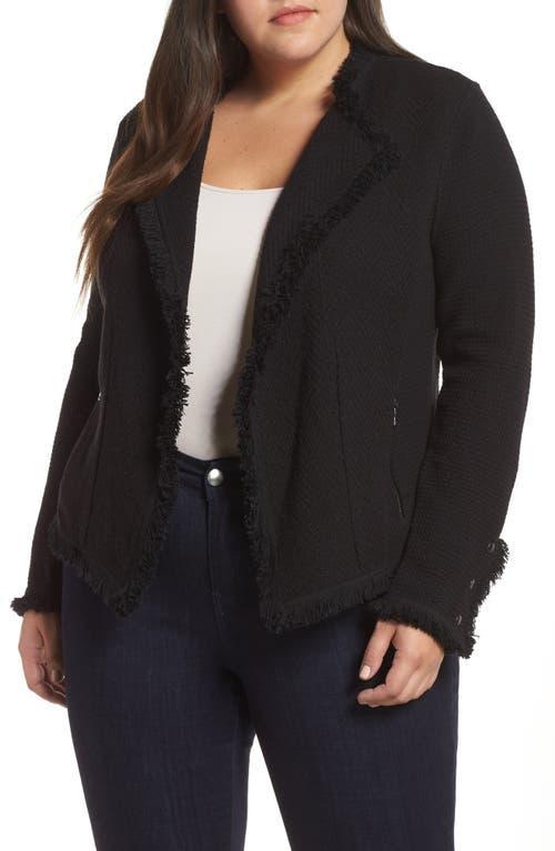 NIC+ZOE Fringe Mix Jacket (Mist) Women's Coat Product Image