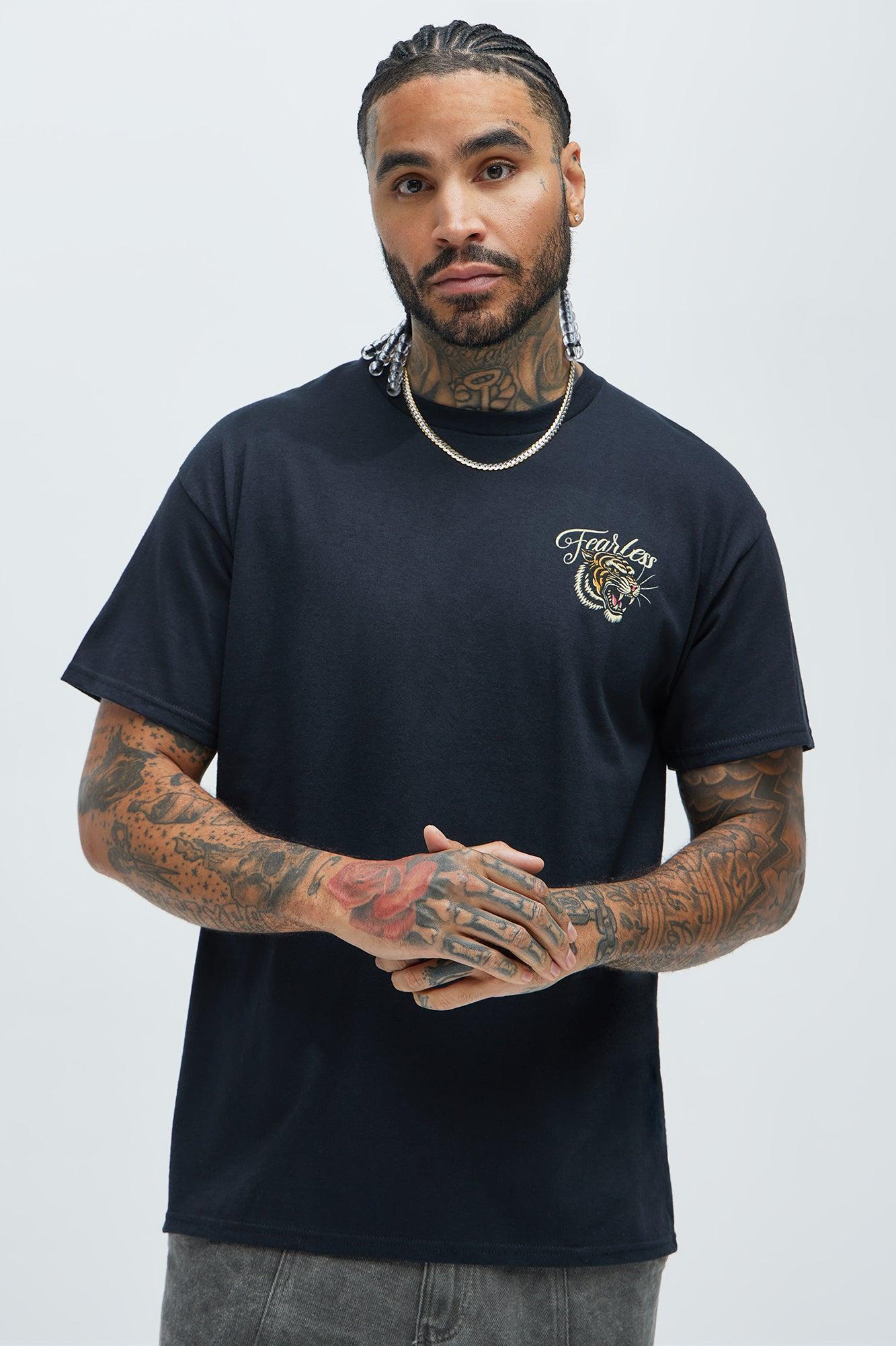 Fearless Tiger Short Sleeve Tee - Black Product Image