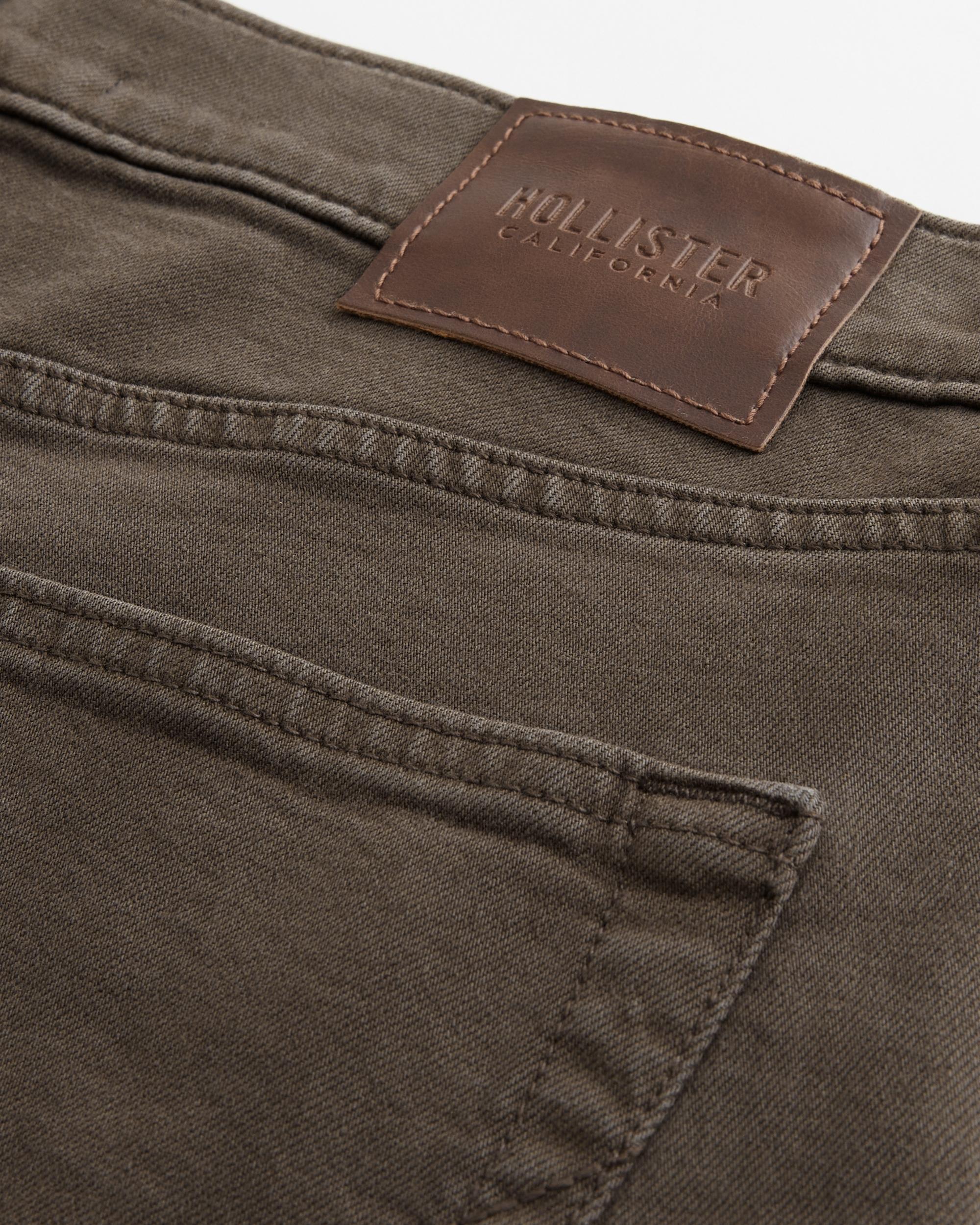 Brown Slim Straight Jeans Product Image