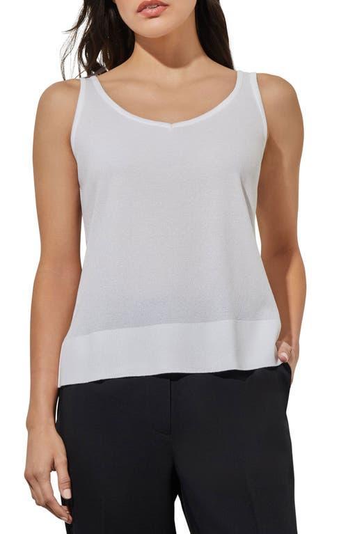 Ming Wang V-Neck Side Slit Tank Product Image