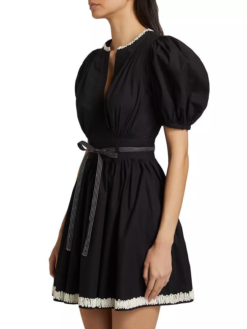 Womens Wilda Cotton Puff-Sleeve Minidress Product Image