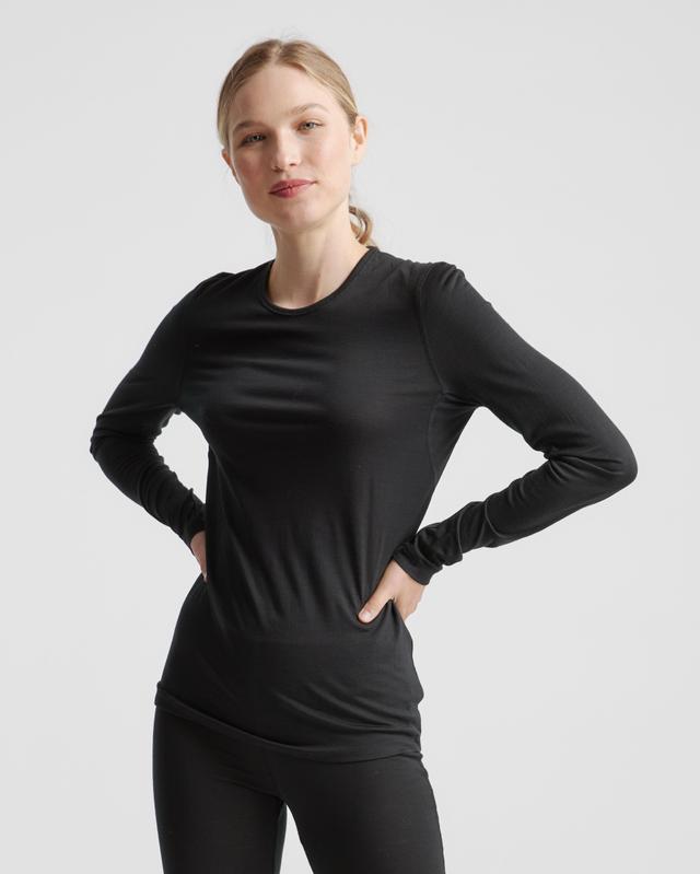 100% Merino Wool All-Season Long Sleeve Base Layer Product Image