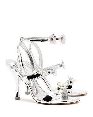 Larroude Womens Tinx Strappy Embellished High Heel Sandals Product Image