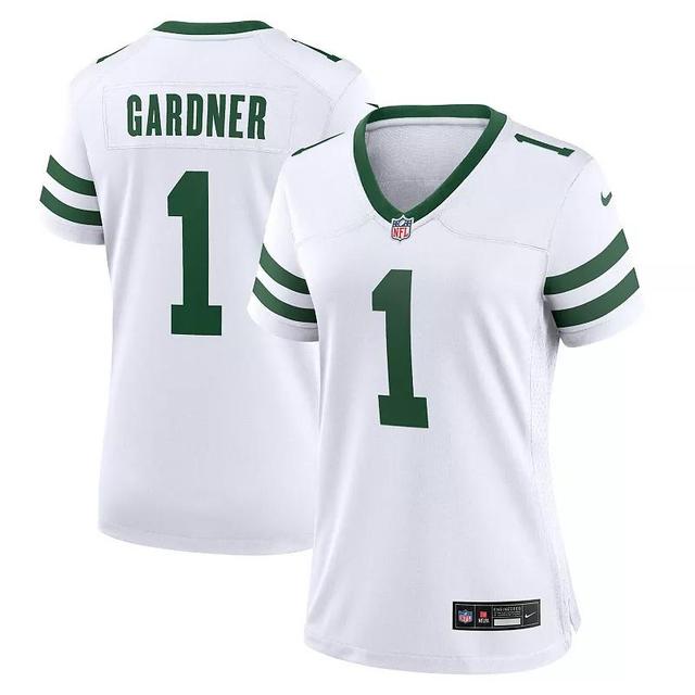 Womens Nike Ahmad Sauce Gardner White New York Jets Legacy Player Game Jersey - White Product Image