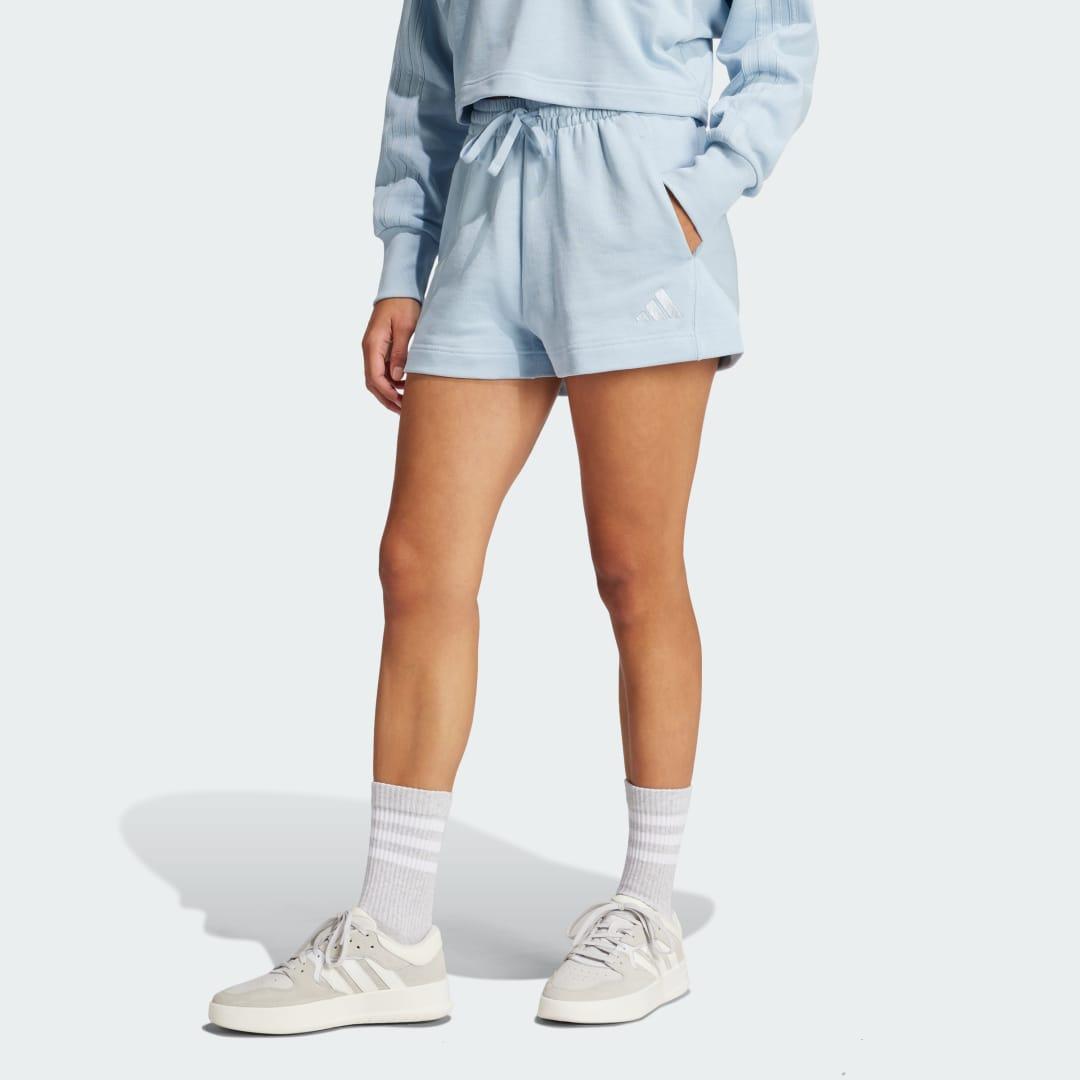 adidas ALL SZN French Terry Shorts Alumina 2XL Womens Product Image