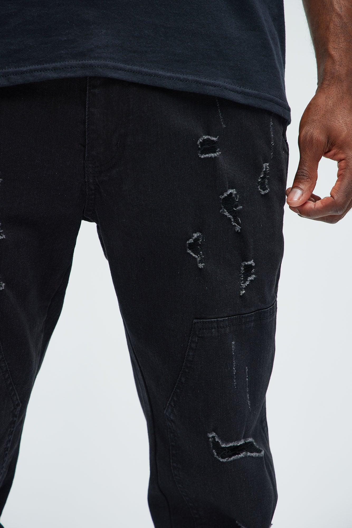 Put In The Work Panel Slim Jeans - Black Product Image