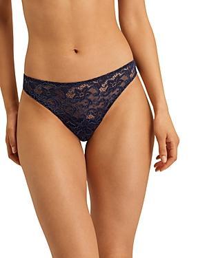 Womens Stretch Lace Thong Product Image