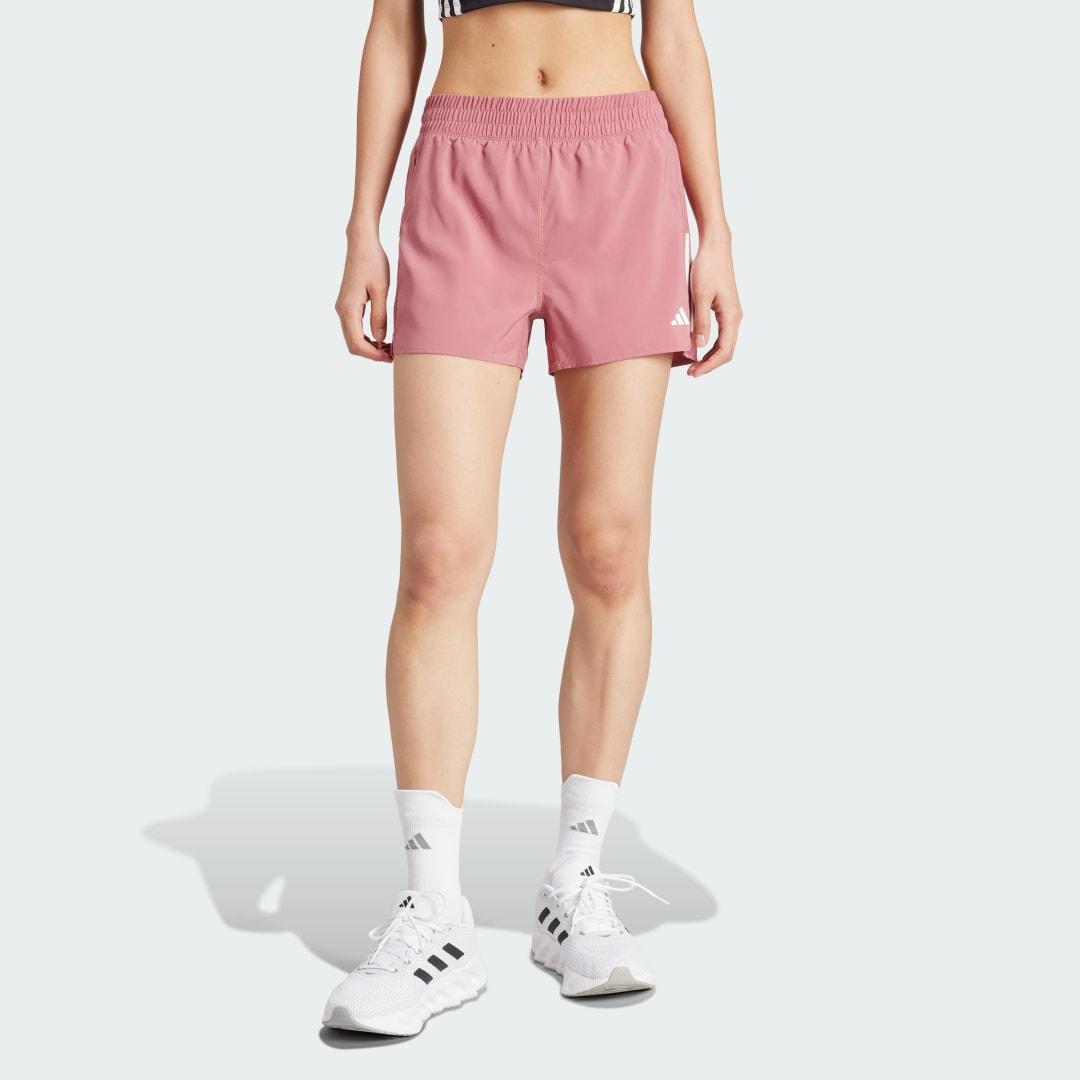 adidas Own the Run Shorts Halo Silver S 4 Womens Product Image