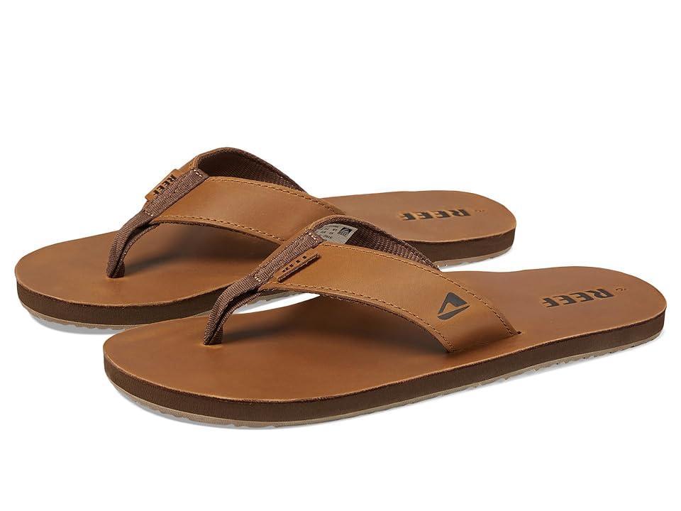 Reef Reef Leather Smoothy (Bronze/Brown) Men's Sandals Product Image