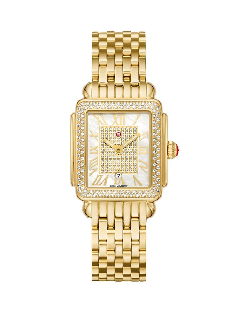 MICHELE Deco Madison Mid Diamond Pav Bracelet Watch, 31mm Product Image