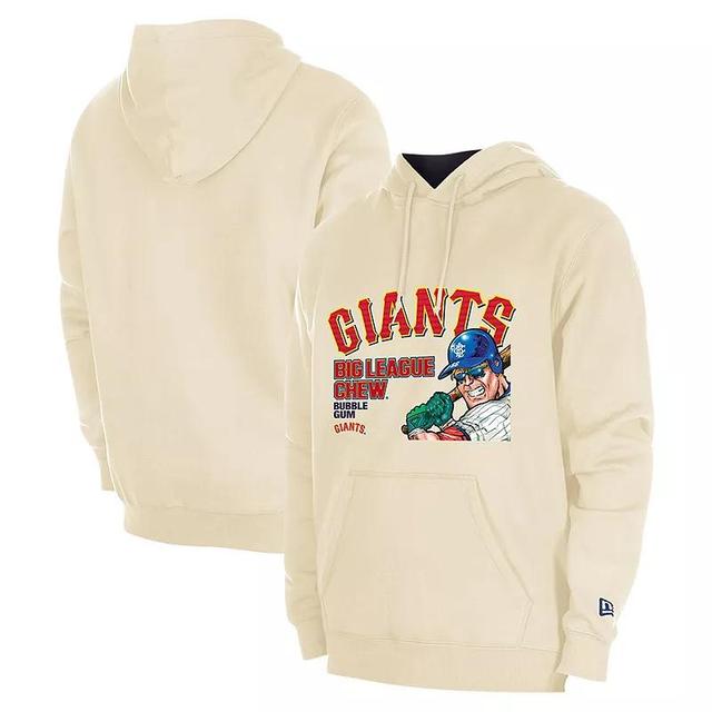 Mens New Era Cream San Francisco Giants Big League Chew Pullover Hoodie Product Image