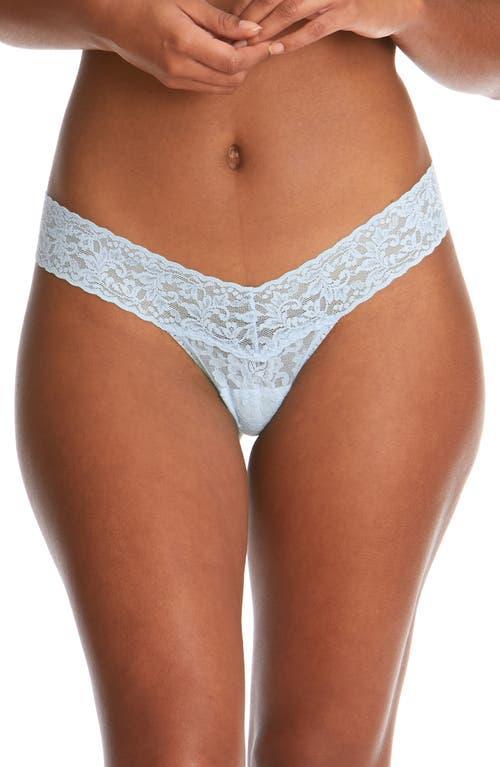 Signature Lace Low-Rise Thong Product Image